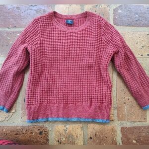 GAP Waffle Knit Sweater - Brick Red